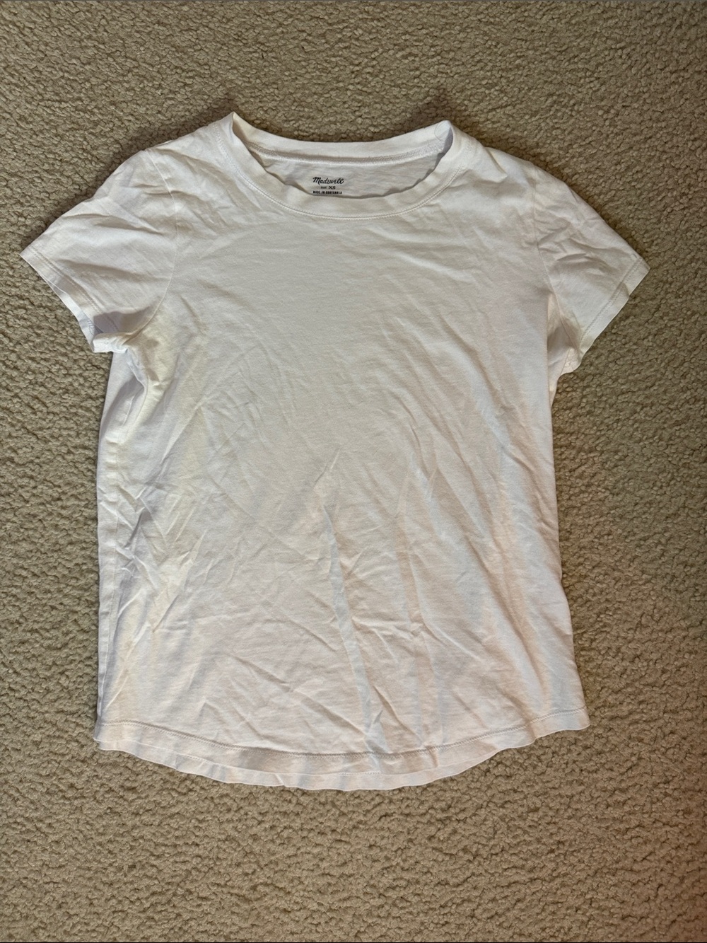 Madewell Classic White Short Sleeve Crew Tee